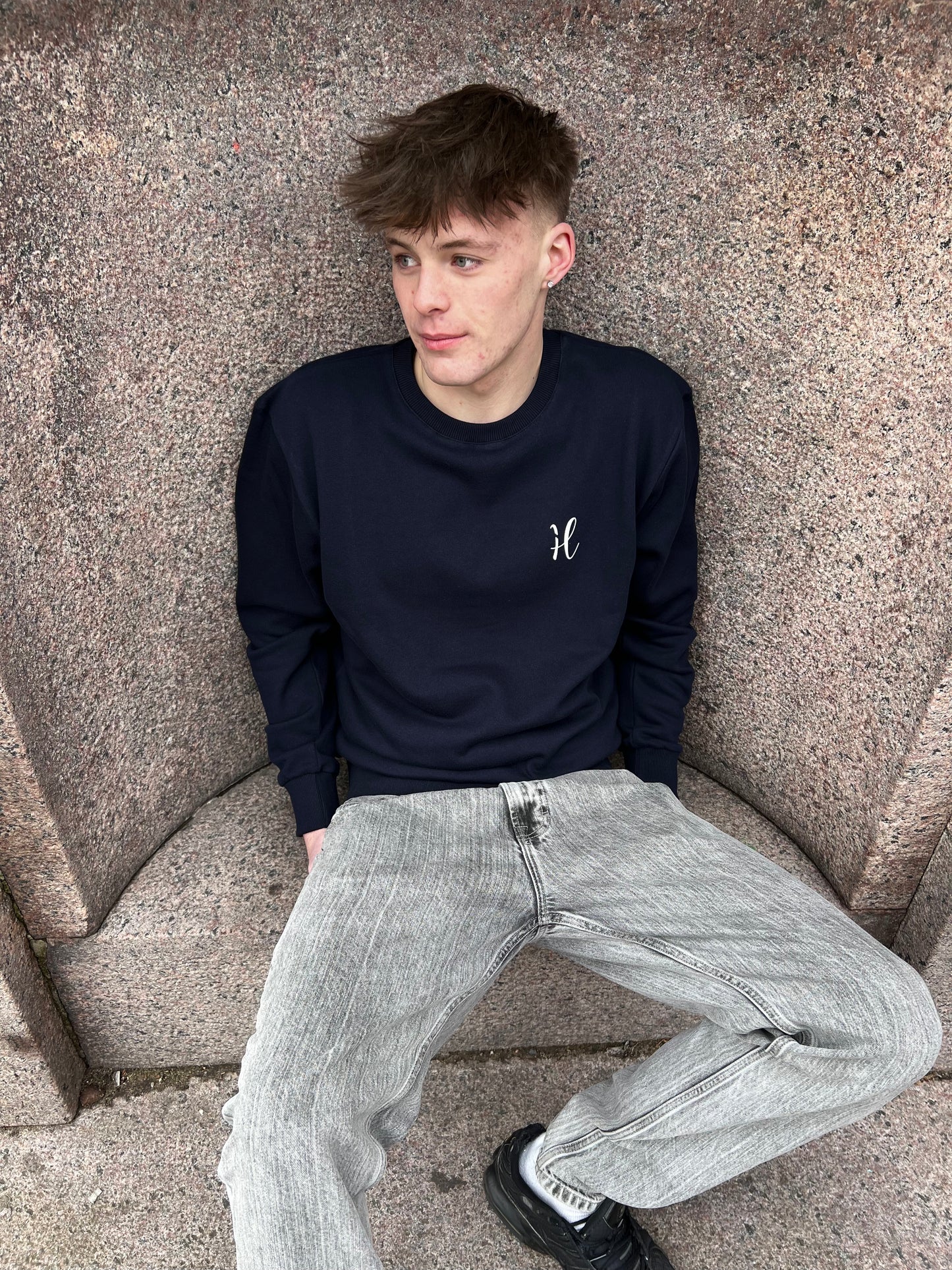Sweatshirt Crewneck 280 - Navy blue